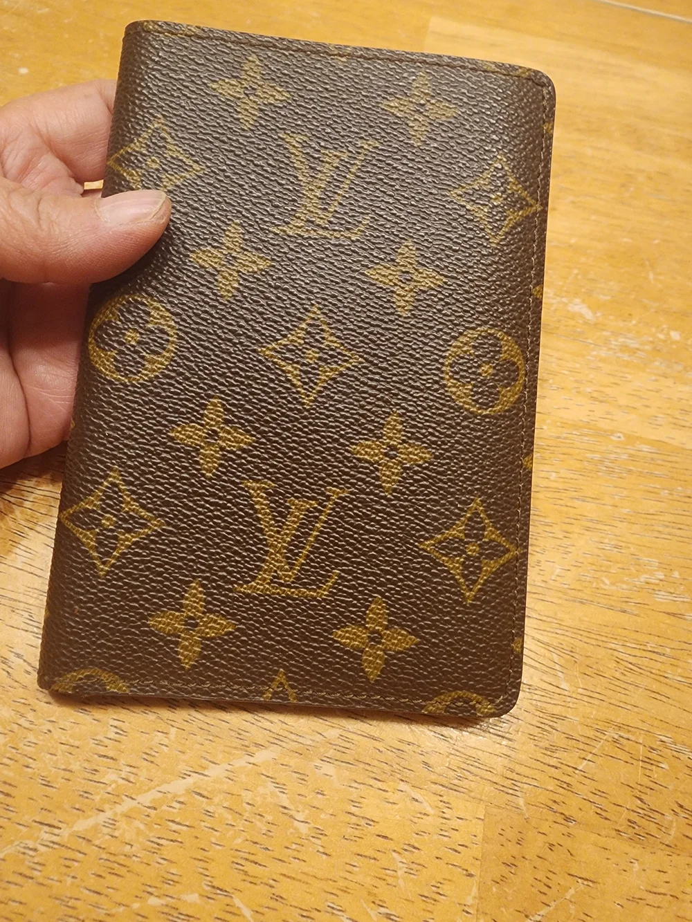 vintage Louis Vuitton Monogram Passport Holder / Travel Organizer Cover